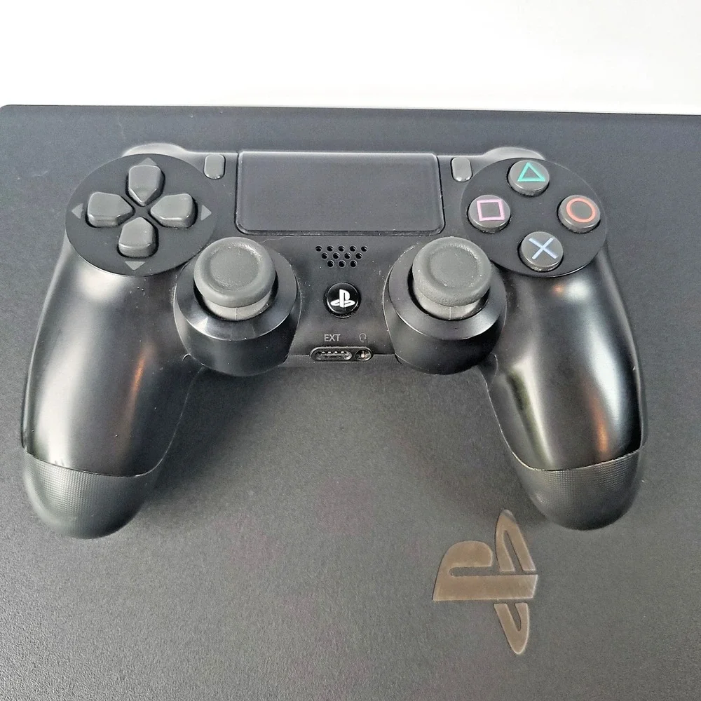 Sony PlayStation 4 Pro Console Black Tested With Controller and Cables